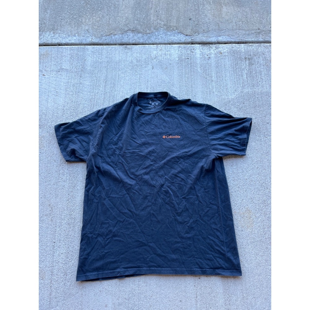 Columbia Sportswear Mens XL Navy Blue Graphic T-Shirt Bear Mountain Outdoor Gear